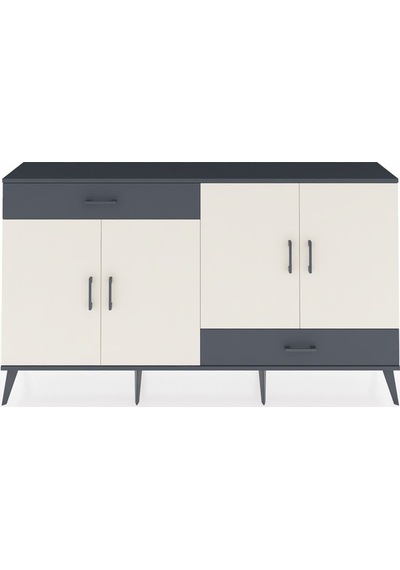 Arges Konsol 5 Raflı 2 Çekmeceli 4 Kapaklı 176x30x99 Antrasit-ayt Antrasit-aytaşı/antrasit Arges Konsol 5 Raflı 2 Çekmeceli 4 Kapaklı 176x30x99 Antrasit-ayt Antrasit-aytaşı/antrasit