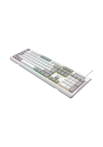Everest Kb-74 Beyaz-gri Usb Rainbow Aydınlatmalı Q Membrane Kdo