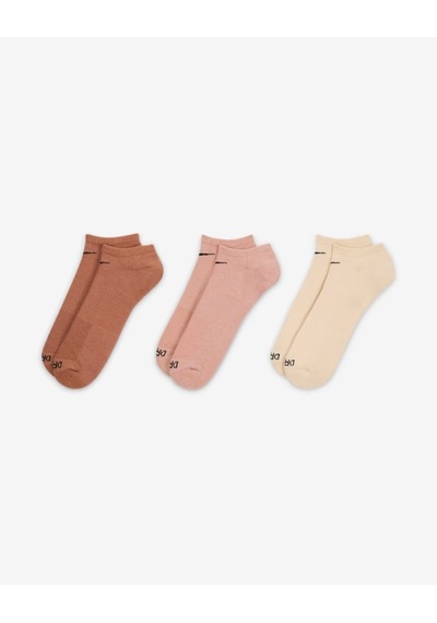 Nike Everyday Plus Cushion Sx6889-968 Antrenman No-show Çorapları 3 Çift Cok Renklı