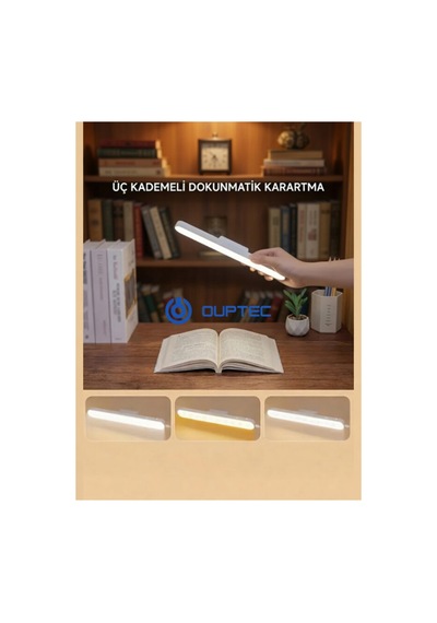 Şarjlı Led Işık Usb Şarjlı Kablosuz Mıknatıslı Led Lamba 3 Farklı Işık Rengi Aplik Çok Renkli - 867047132 Çok Renkli