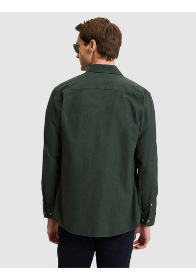 Pierre Cardin Yeşil Slim Fit Uzun Kollu Gömlek 50333841-vr054