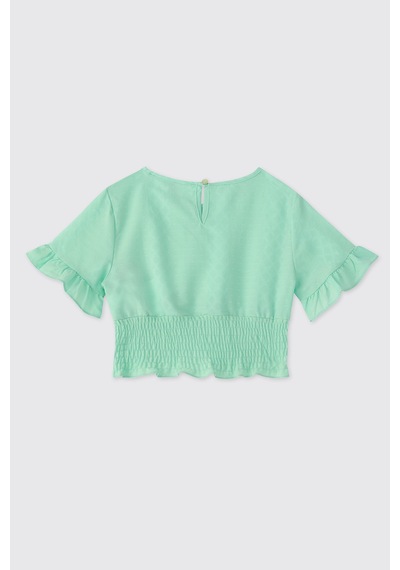 Panço Kız Çocuk Mint Bluz 2611gk57012 Yeşil