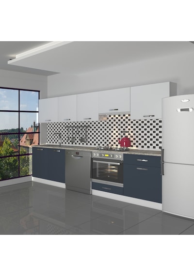 Decoraktiv Elite 280 Ankastre Fırın Modüllü Mdf Hazır Mutfak Dolabı - Tezgah Dahil - Antrasit - Buz Gri Diğer Decoraktiv Elite 280 Ankastre Fırın Modüllü Mdf Hazır Mutfak Dolabı - Tezgah Dahil - Antrasit - Buz Gri Diğer