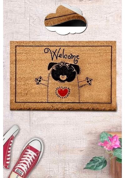Co Co Hug Pug Doğal Ko ko Paspas,Kıl Kapı Önü Paspası