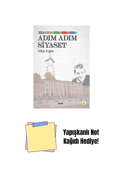 Adım Adım Siyaset + Yapışkanlı Not Kağıdı