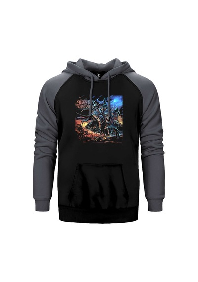 Slaughter To Prevail Chapters Of Misery Kırmızı Renk Reglan Kol Sweatshirt / Hoodie