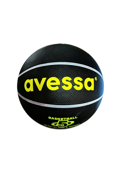 Avessa Kauçuk Yüzey Basketbol Topu Siyah No: 5