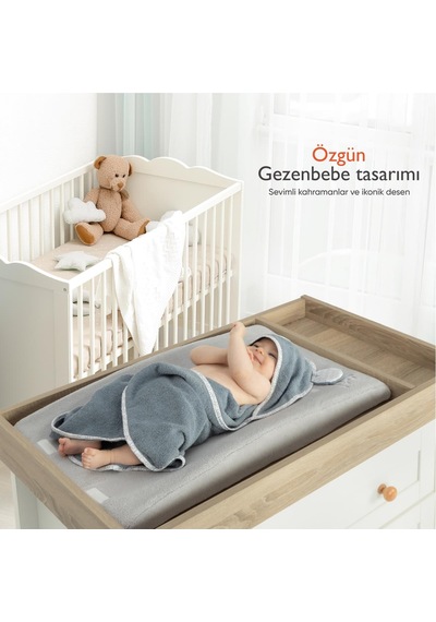 Gezenbebe Hero Kahraman Başlıklı Bebek Ve Çocuk Kurulama Havlusu 75 x 75