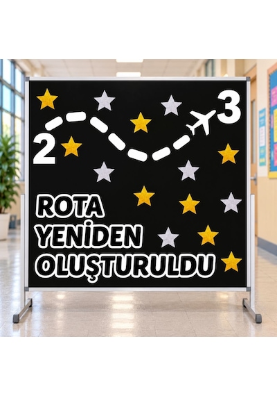 Rota Yeniden Oluştuldu V3 2-3 Okul Panosu Hazır Kesim Figür Seti Tüm Yaşlar