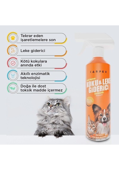 Evcil Hayvan Koku Ve Leke Giderici Enzimatik Sprey 500 Ml