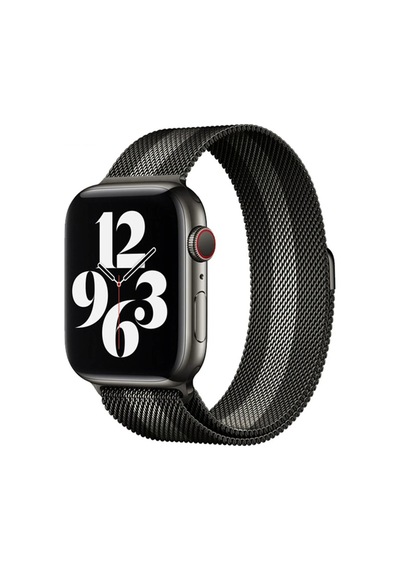 Ugr02 Apple Uyumlu Watch  38mm Metal Mıknatıslı Kordon - Siyah-beyaz