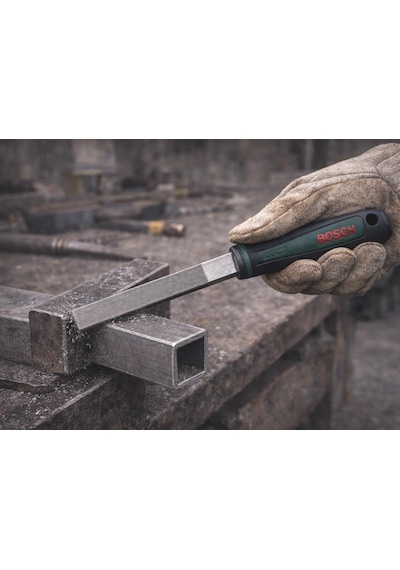 Bosch 8" Kare Metal Eğe 200 Mm Orta Diş Ergonomik Saplı 1600a03ds0