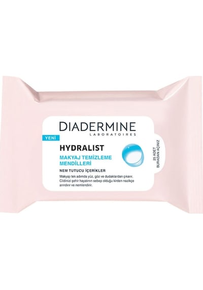 Diadermine Hydralist Yüz Temizleme Mendili 25'li Diadermine Hydralist Yüz Temizleme Mendili 25'li