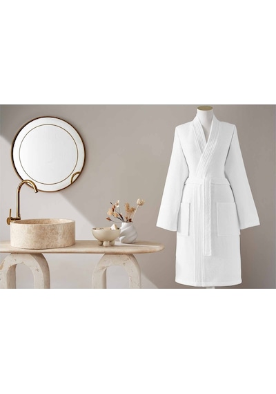 Özdilek Quadruple Kimono Bornoz Beyaz