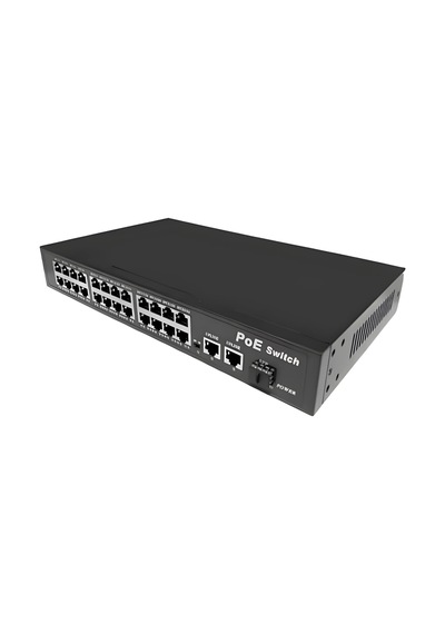 Anunnaki 10324ke 24 Port Poe Switch 400w 2ge Gigabit Uplink +1sfp 250m Extend Ip Kamera Uyumlu
