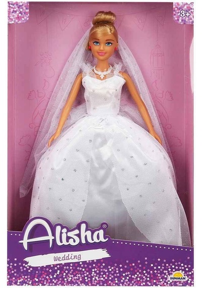 3381 Sun-rst-sıs-gelinlikli Manken Bebek Alisha 29 Cm - Sunman Standart