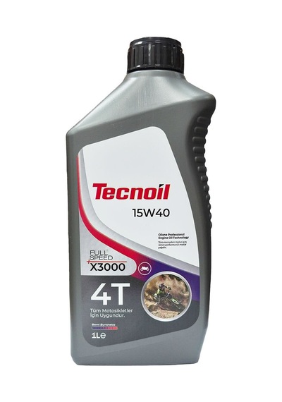 Tecnoil Full Speed X3000 15w40 4t Yarı Sentetik Motor Yağı 1 Litre