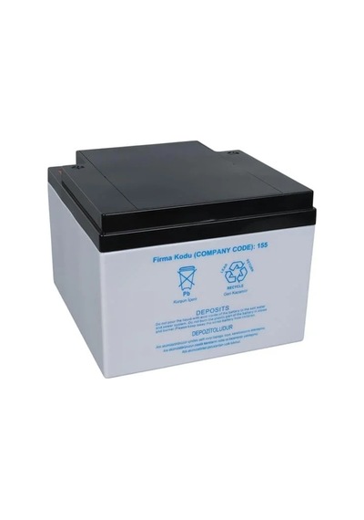 Yokohama Yh-122.6 12 Volt 26 Amper Akü 165x176x125 Mm - 186227