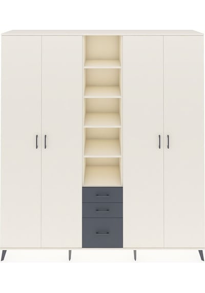 Hyperion Dolap 17 Raflı 3 Çekmeceli 4 Kapaklı 220x44x243 Aytaşı-aytaşı/antrasit Aytası/antrasıt Hyperion Dolap 17 Raflı 3 Çekmeceli 4 Kapaklı 220x44x243 Aytaşı-aytaşı/antrasit Aytası/antrasıt