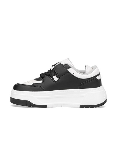 M.p 252-6125zn Kadın Klasik Sneaker Siyah - Beyaz Siyah - Beyaz