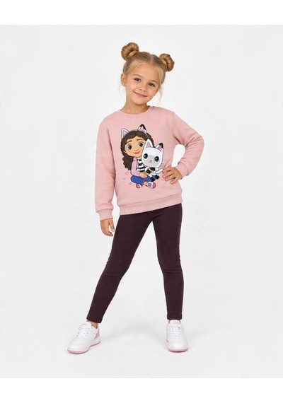 Seabubbles Gabbys Kız Çocuk Sweatshirt Pudra