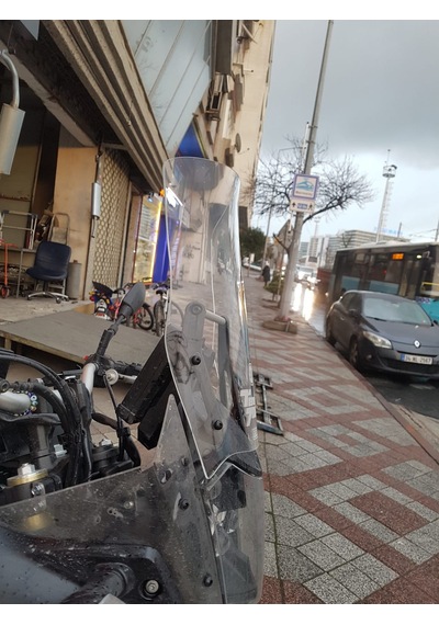 2019-23 Yamaha Tenere700 Şeffaf Ön Cam Zeus 13CM Uzun 42CM 4MM Tenere 700