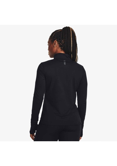 Under Armour Launch Pro Half Zip Kadın Siyah Koşu Sweatshirt 1379349 Siyah