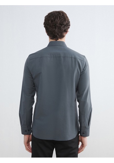 Lcw Busıness Antrasit Slim Fit Poplin Erkek Gömlek