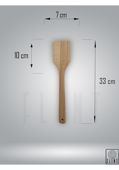 Gürgen Ahşap Tahta Kaşık Çatal Spatula Maşa 4'lü Set Servis Seti