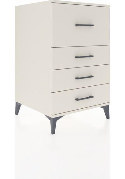 Kronos Komodin 4 Çekmeceli 60x59x96 Aytaşı-aytaşı Aytaşı