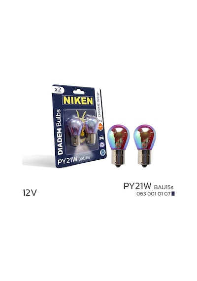 Nıken 12v 93 Dıadem Ampul Py21w Amber Bau15s 2li