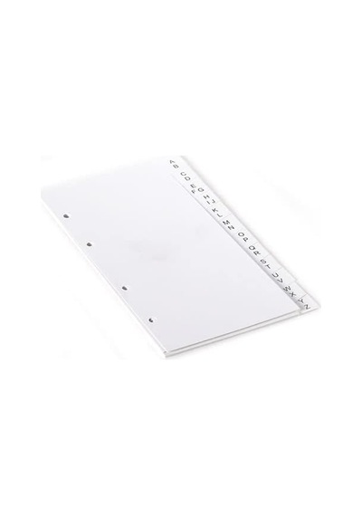 2k Ayraç A-z Alfabetik Dar Karton 4906 Beyaz 13x24 Cm