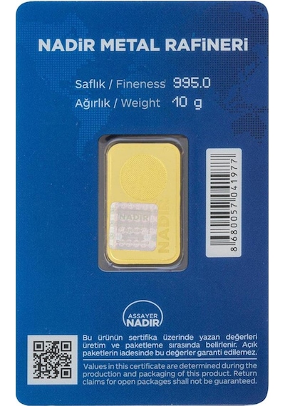 Nadir Gold 24 Ayar Gram Altın 10 G