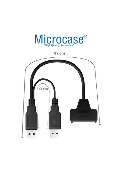 Usb 2.0 To 2.5 Inç Sata Power Destekli Hdd Ssd Çevirici - Al2627