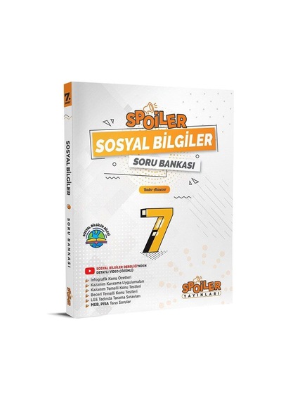Spoiler Yayınları 7. Sınıf Sosyal Soru Bankası