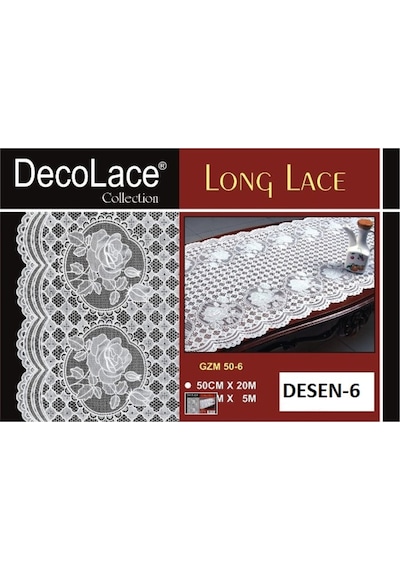 PVC Dantel Buzdolabı ve Dolap Çekmece Raf Sehpa Örtüsü En:50 CM