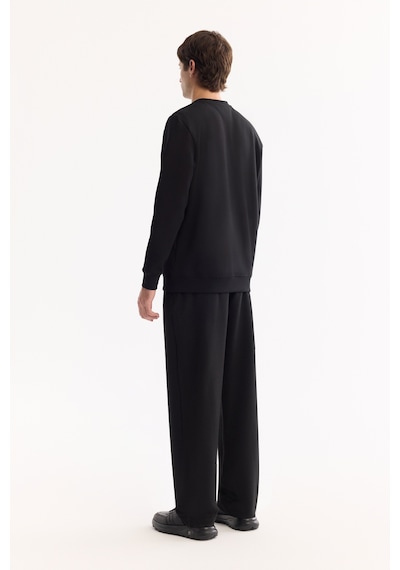 Avva Erkek Siyah Bisiklet Yaka Pamuklu Bi-stretch Baskılı Regular Fit Sweatshirt A52y1325 Avva Erkek Siyah Bisiklet Yaka Pamuklu Bi-stretch Baskılı Regular Fit Sweatshirt A52y1325