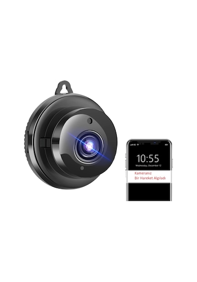 Wificam Wi-Fi Powerbank ya da Adaptör ile Kullanımlı HD Mini IP Kamera Wificam Wi-Fi Powerbank ya da Adaptör ile Kullanımlı HD Mini IP Kamera
