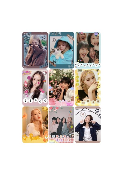 Black Pink 8 No -kpop- 9 Lu Fotokart Seti