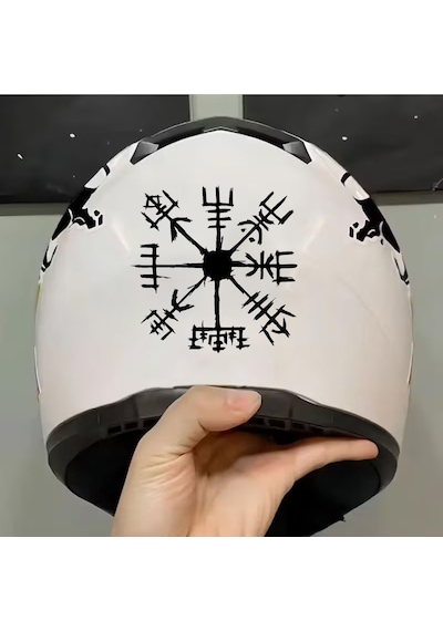 Viking Pusula Sticker - Araba Oto Motosiklet Karavan Laptop Cam Sticker - 00353 15x15 Cm
