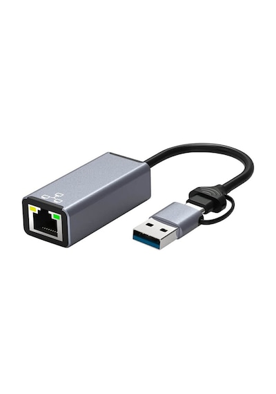 Wozlo HC-72Q Type-C 3.1 / Usb 3.0 to RJ45 Gigabit Ethernet Çevirici Dönüştürücü Adaptör - 1000Mbps