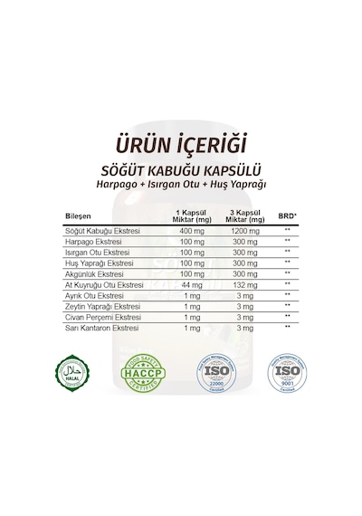 Gökçek Şifa Söğüt Willow Capsule)60 Kapsül