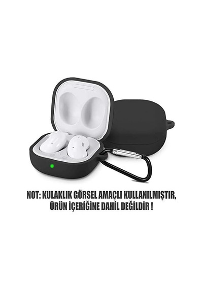 Galaxy Buds 2 İçin Kılıf Mat Silikon Siyah Buds 2 İle Uyumlu Kılıf - Siyah