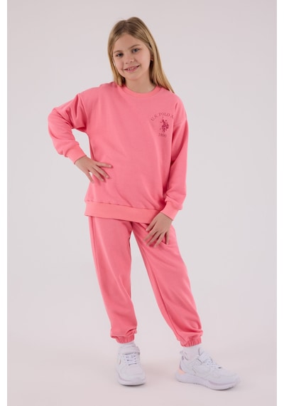 U.S. Polo Assn. U.s. Polo Assn Kız Çocuk Pembe Eşofman Takımı Us2310-c-v1 Pembe