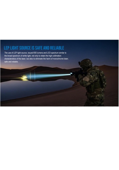 Trustfire T45r Lep Fener 1750 Metre Menzil Siyah