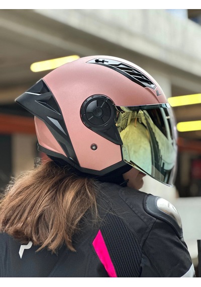 Ls2 Aırflow 2 Rose Gold Kask Gold Vizör Spoiler Rose Gold