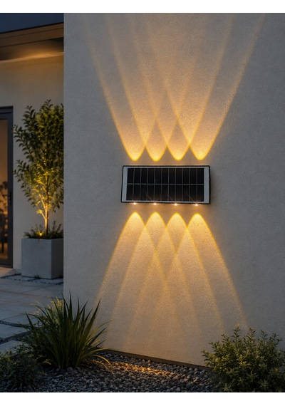 Helios Hs 5876 Solar Led Aplik 20w 3200k Gün Işığı Siyah