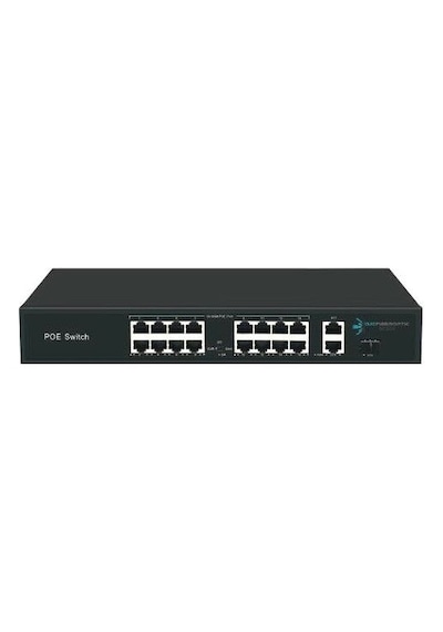 Ods 16port Poe 200w 1-sfp 10/100 Yönetilemez Switch 08ods-16p2u1s-200