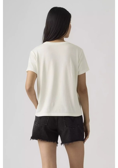 Levi's Kadın Premium Grafik Baskılı Favori Kısa Kollu Bej Tişört - 005gv-0019