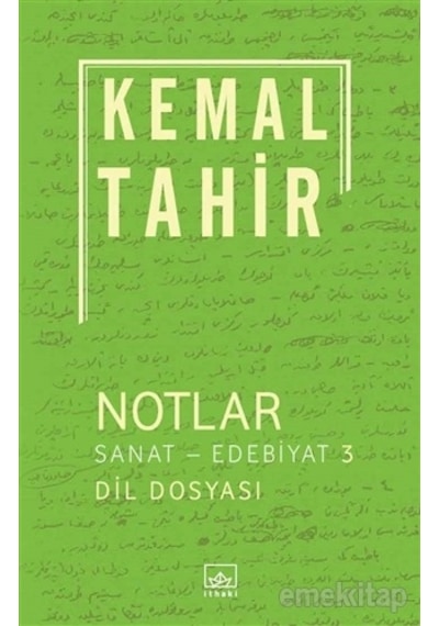 Notlar / Sanat-edebiyat 3
